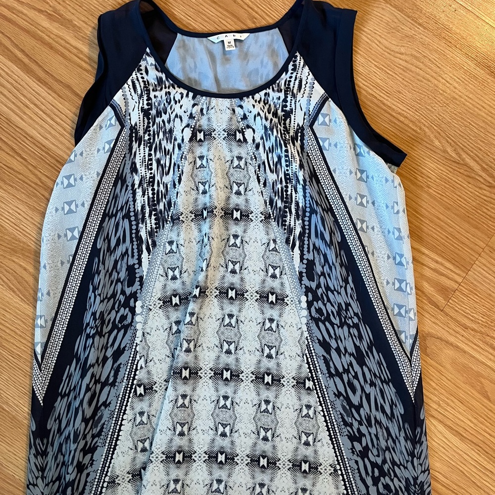 cabi blue print top‎